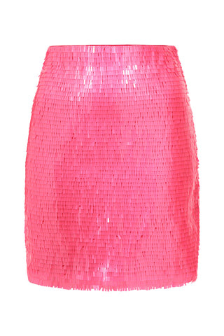 Wentworth Mini Skirt Solid Neon Pink